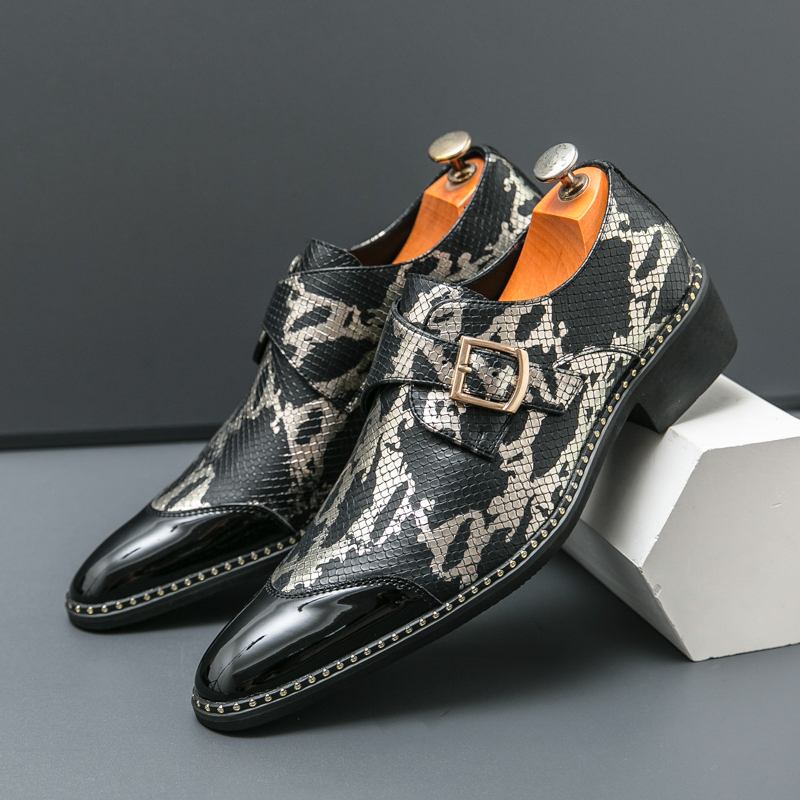 Men Formal Wear Green - Retro Classic Le Fu Shoes Men