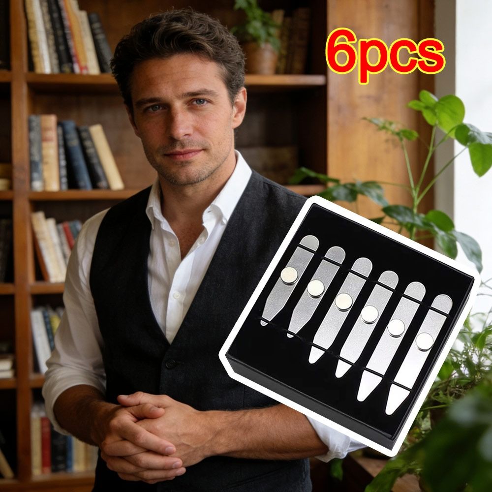 Collar Stay Metal - 6Pcs Durable Stainless Steel Collar Stays