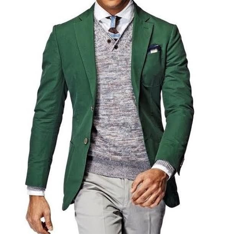 Wool Suit Jacket - Xanh Áo Nam Xanh Áo Cộc