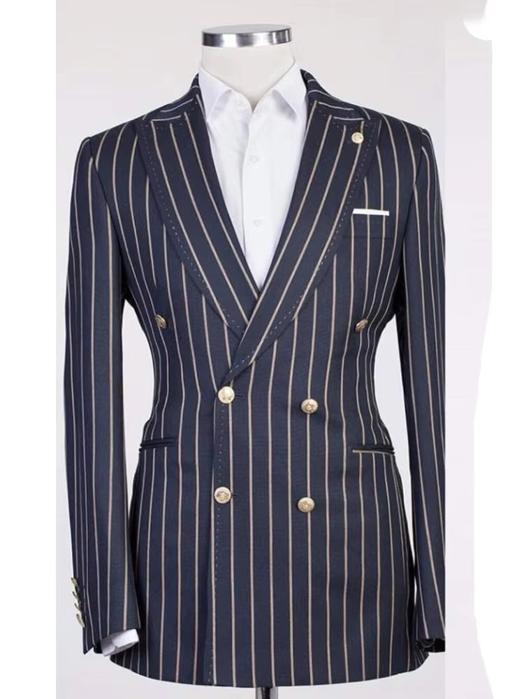 New Peaked Lapel Groom Tuxedos - đánh giá và giá Wool Suit Jacket
