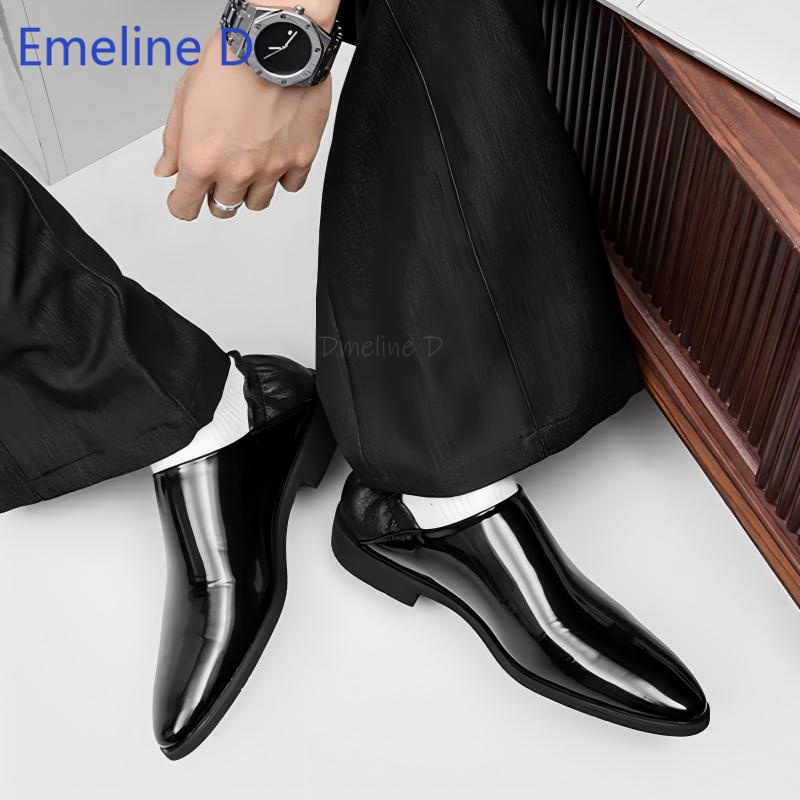 Male Glossy Patent Leather Loa - đánh giá và giá Men'S Urban Formal Wear