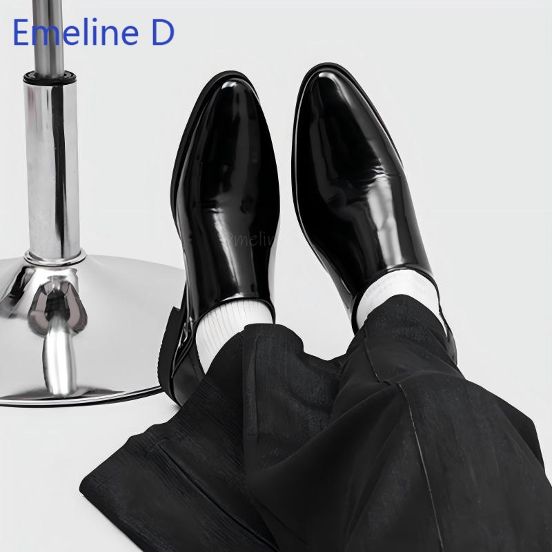 Male Glossy Patent Leather Loa - đánh giá và giá Men'S Urban Formal Wear