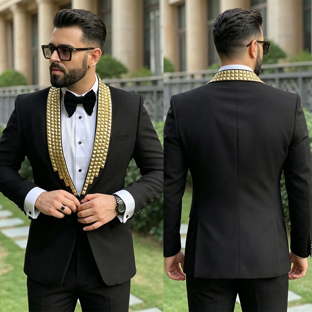Modern Men's Suits Tuxedo Bead - đánh giá và giá Wool Suit Jacket