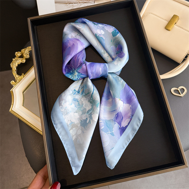 2026 New Floral Print Silk Squ - đánh giá và giá Silk Tie Woven