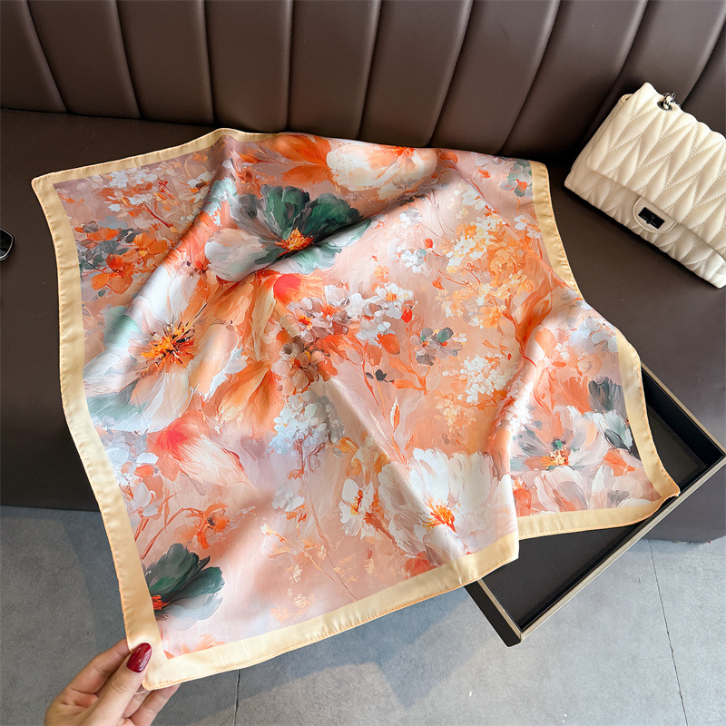 2026 New Floral Print Silk Squ - đánh giá và giá Silk Tie Woven