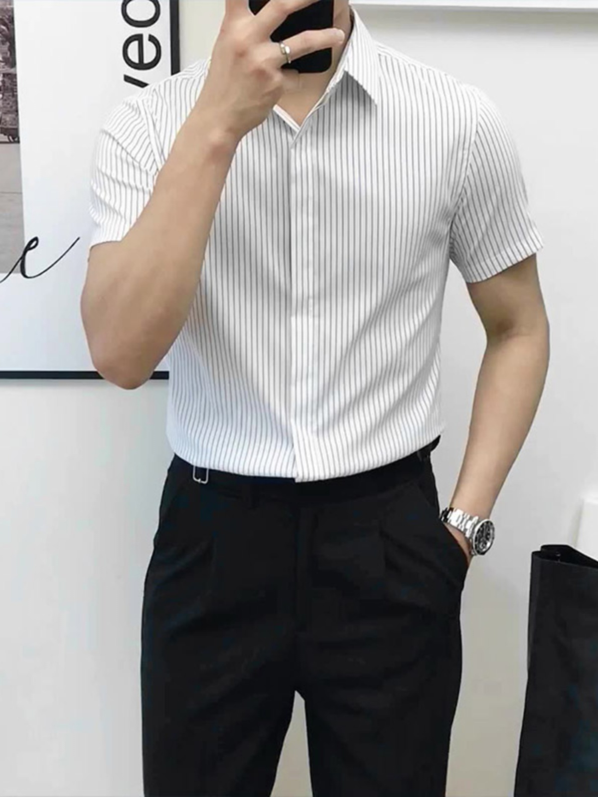 Slim Fit Striped ort Sve irt f - đánh giá và giá Men'S Urban Formal Wear