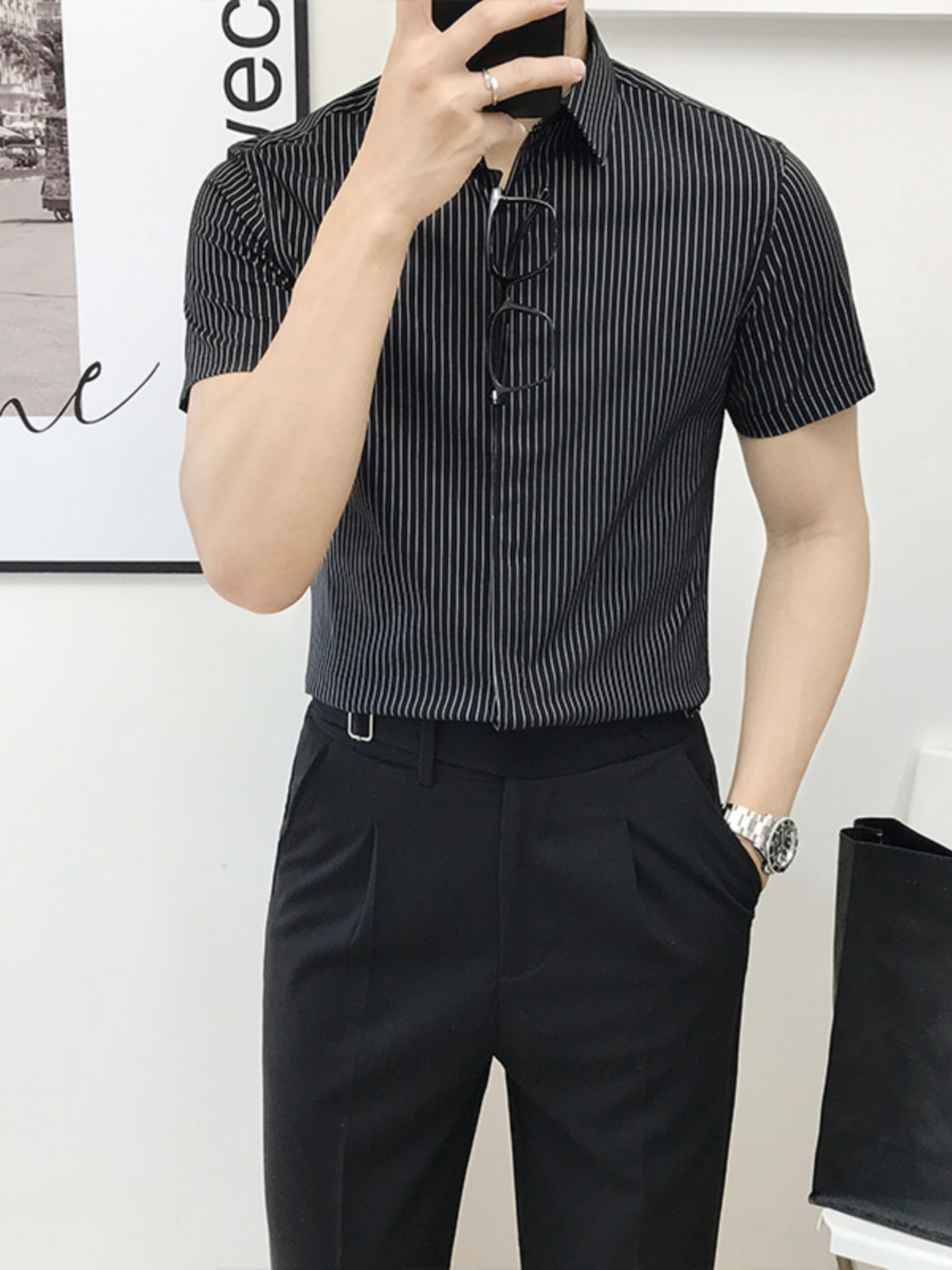 Slim Fit Striped ort Sve irt f - đánh giá và giá Men'S Urban Formal Wear