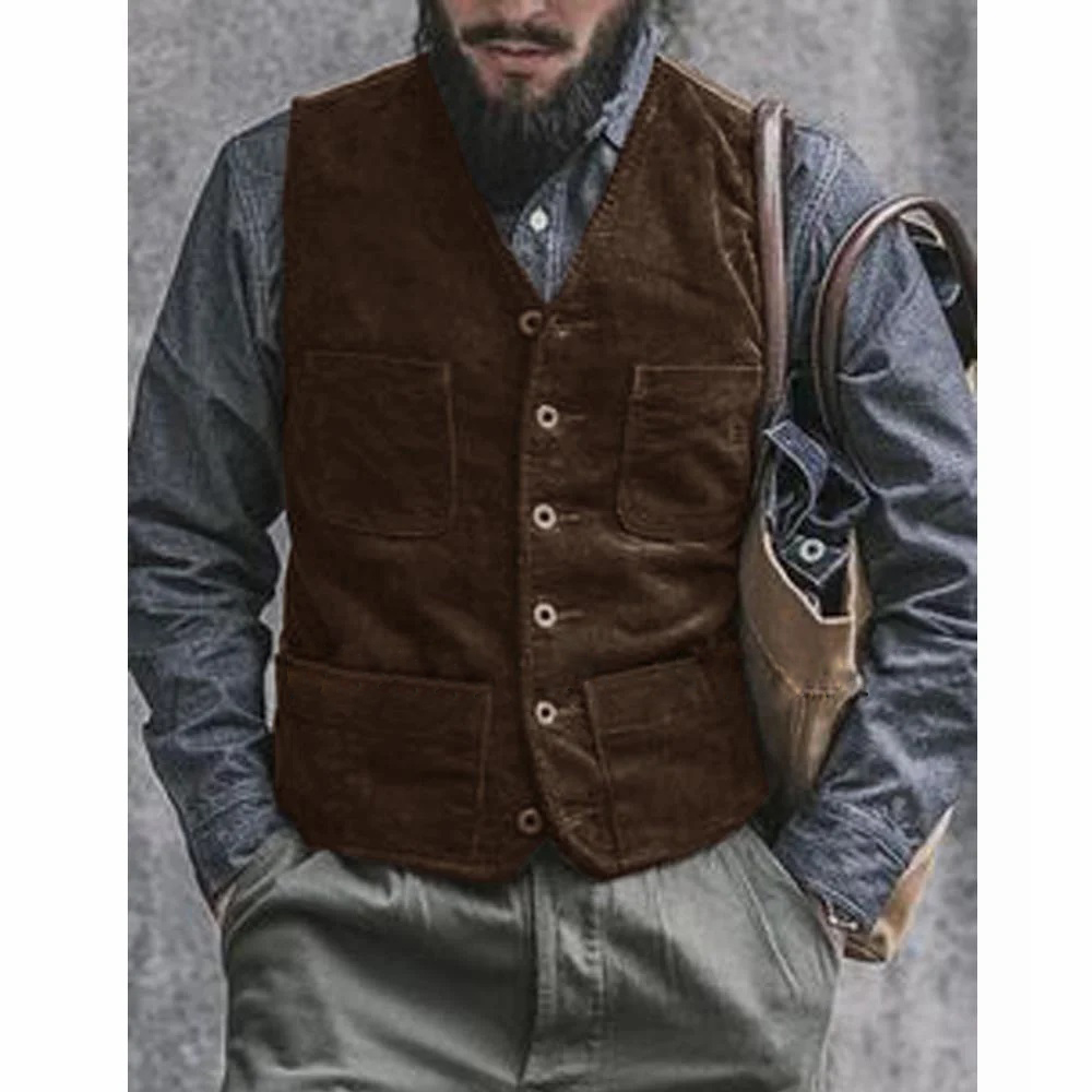 Corduroy Male Vest Suit for Me - đánh giá và giá Men'S Gothic Formal Wear