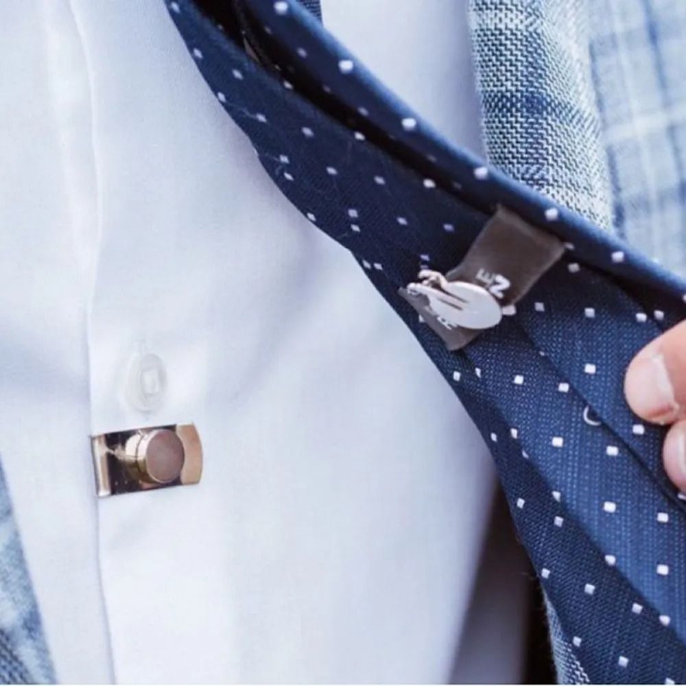 New Invisible Tie Stay Clips A - đánh giá và giá Collar Stay Metal