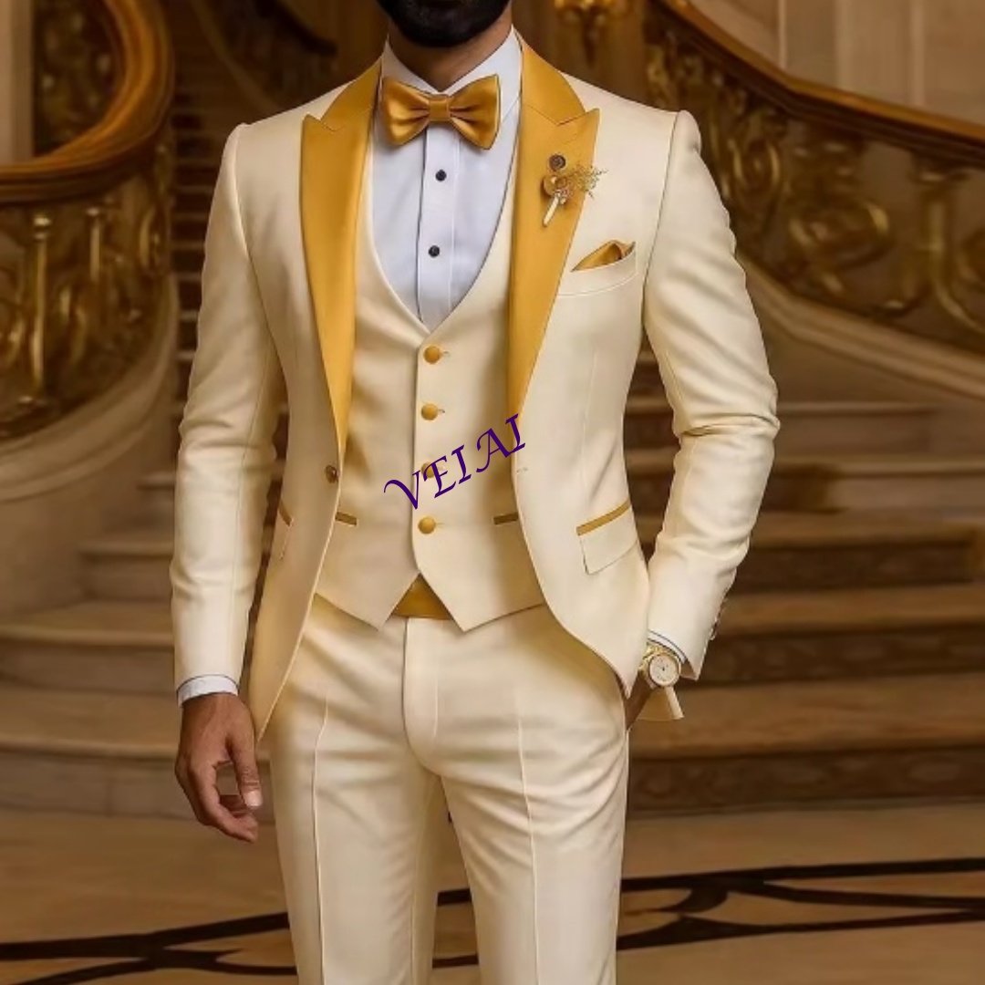 CustomizedGold Collar Ivory Me - đánh giá và giá Men Formal Wear Wedding