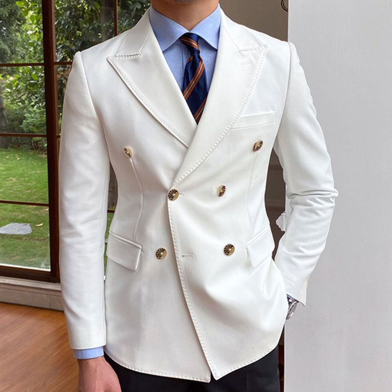 Solid Wedding Men Suits Blazer - đánh giá và giá Men Formal Wear With Coat
