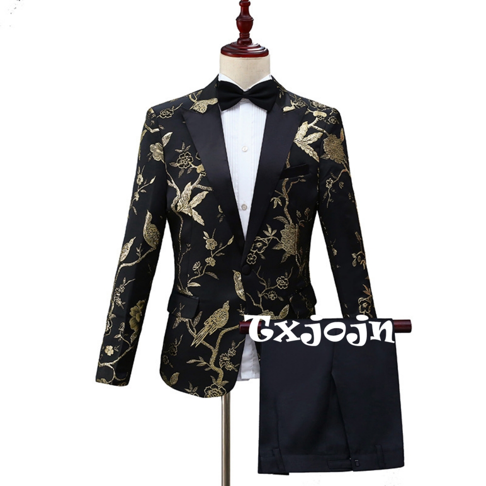 2026 New Exquisite Jacquard Su - đánh giá và giá Men Formal Wear Outfits