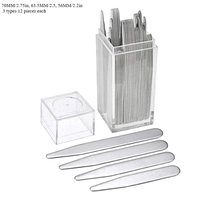 36pcs Stainless Steel Shirt Co - đánh giá và giá Collar Stay Metal