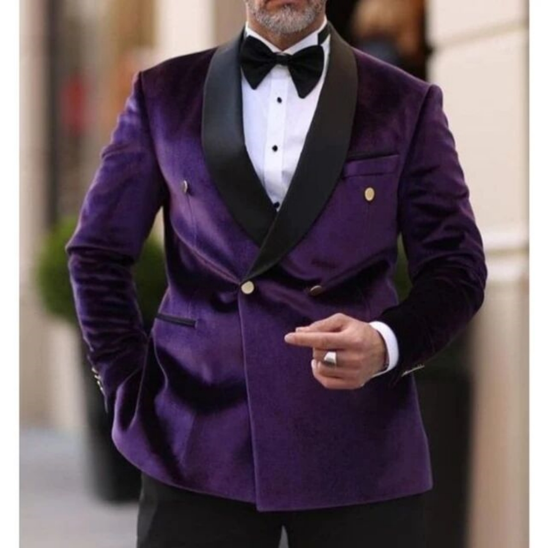 XS-6XL Velvet Wedding Men Suit - đánh giá và giá Men Formal Wear With Coat