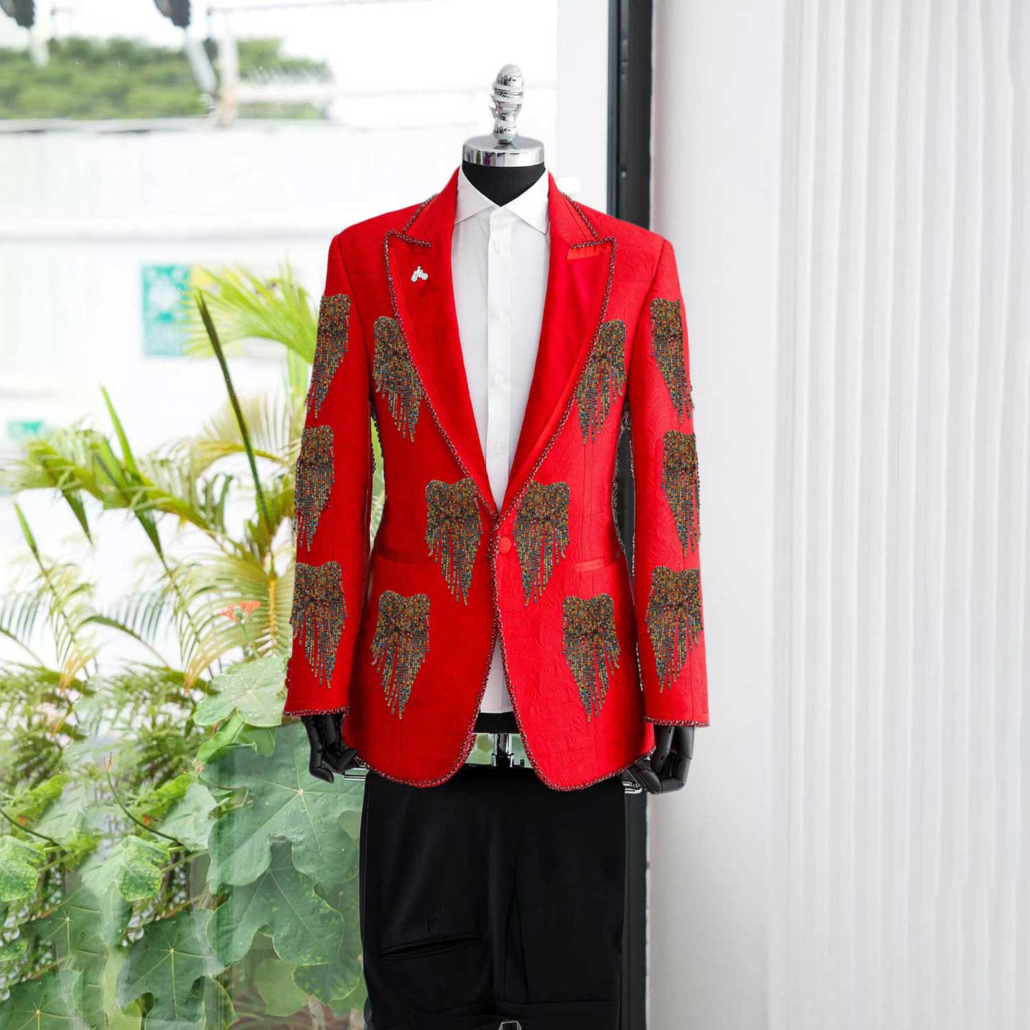Fashion Wedding Men Suit Cryst - đánh giá và giá Men Formal Wear With Coat