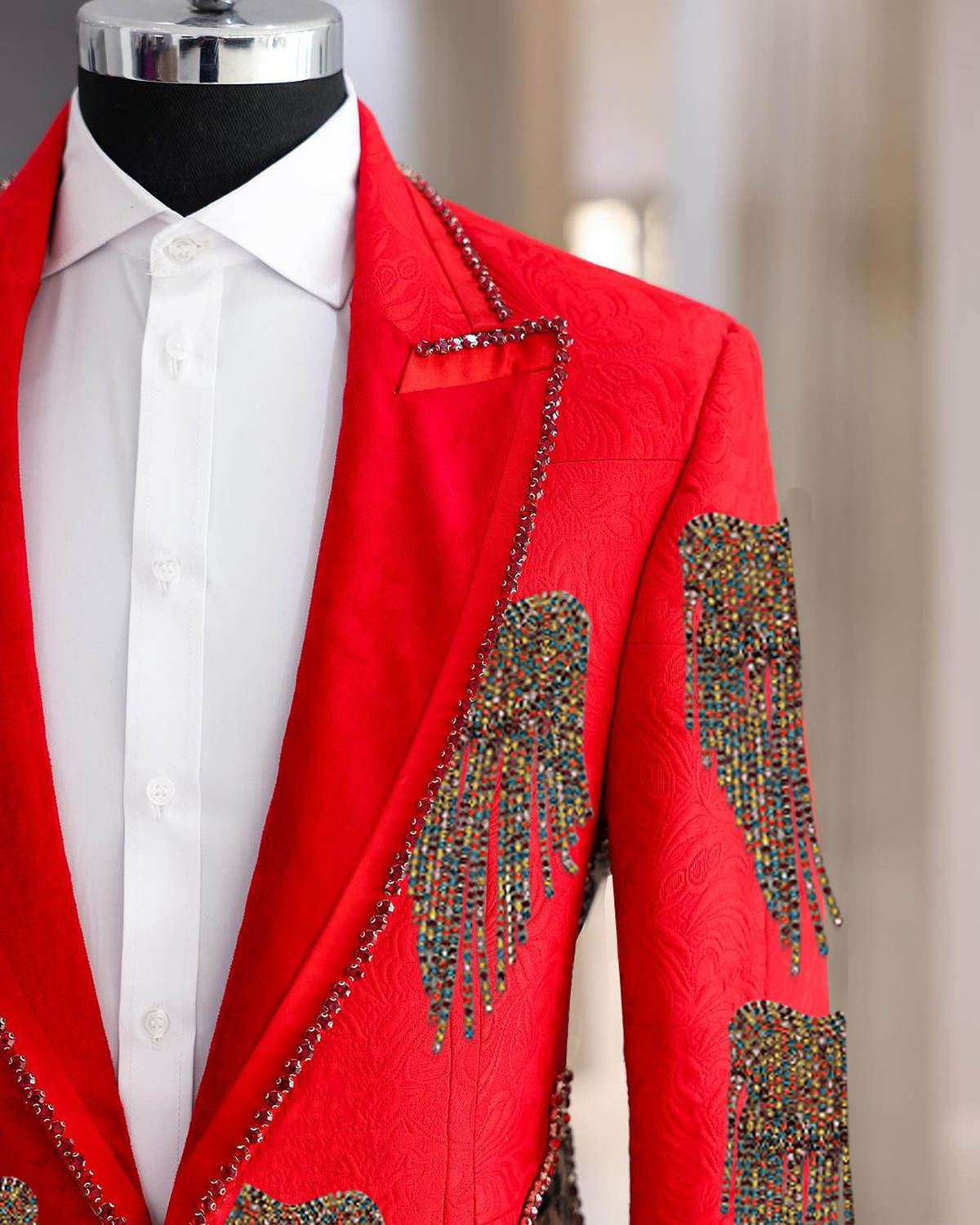 Fashion Wedding Men Suit Cryst - đánh giá và giá Men Formal Wear With Coat