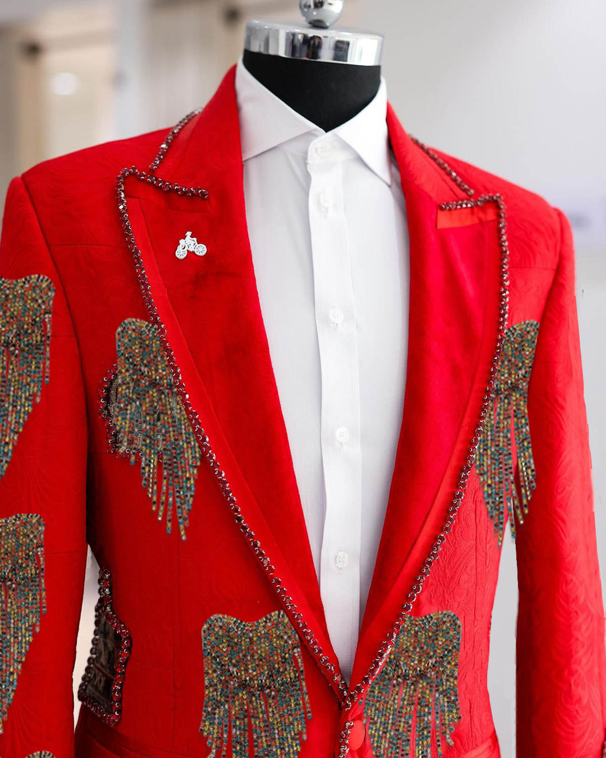 Fashion Wedding Men Suit Cryst - đánh giá và giá Men Formal Wear With Coat