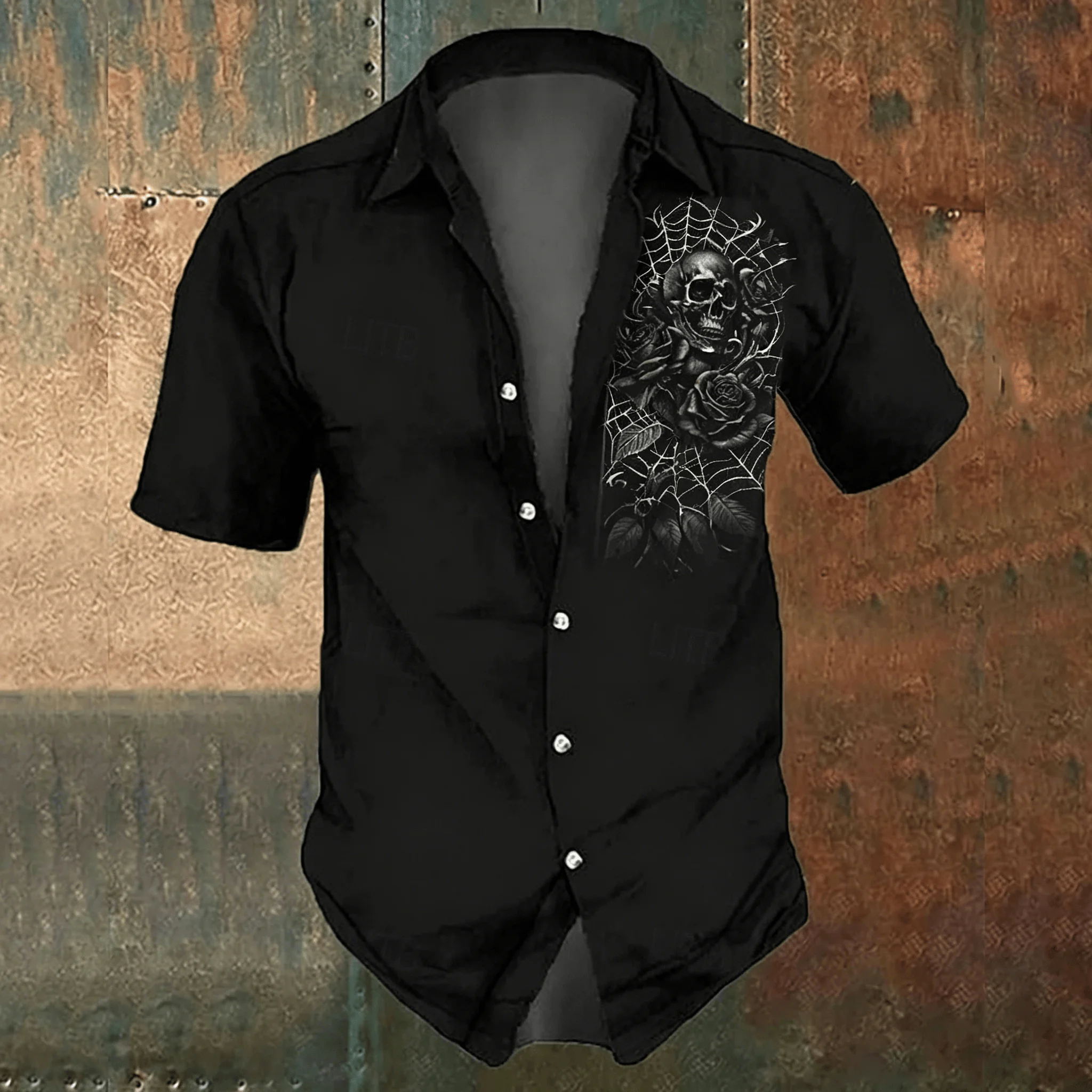 Men's black cross-print casual - đánh giá và giá Men'S Gothic Formal Wear