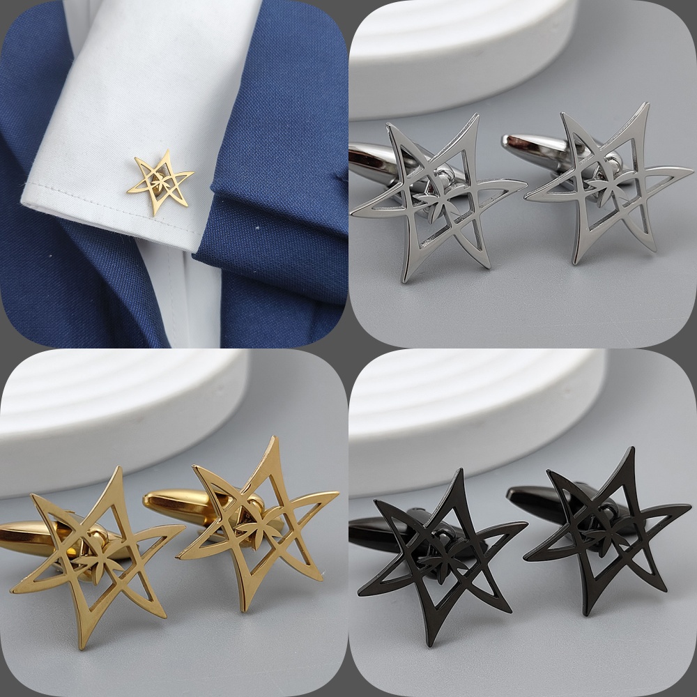 Hexagonal star gold-plated cuf - đánh giá và giá Men'S Gothic Formal Wear