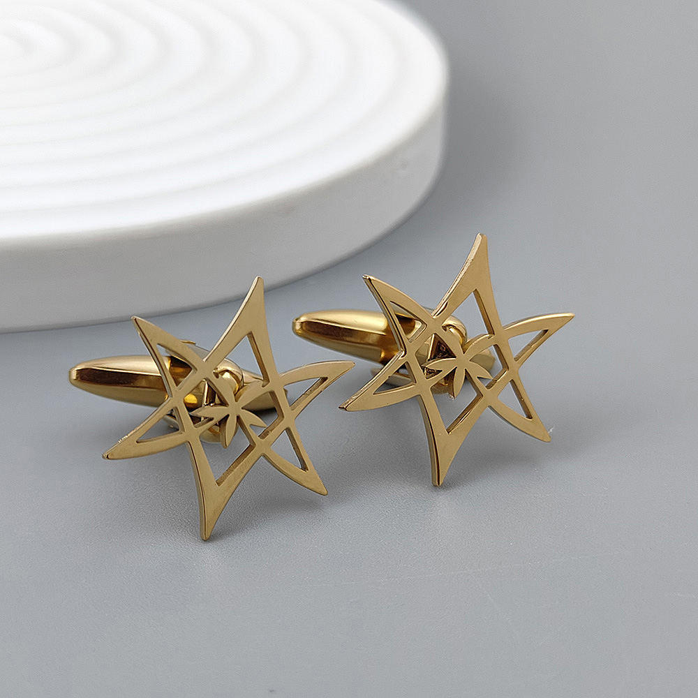 Hexagonal star gold-plated cuf - đánh giá và giá Men'S Gothic Formal Wear