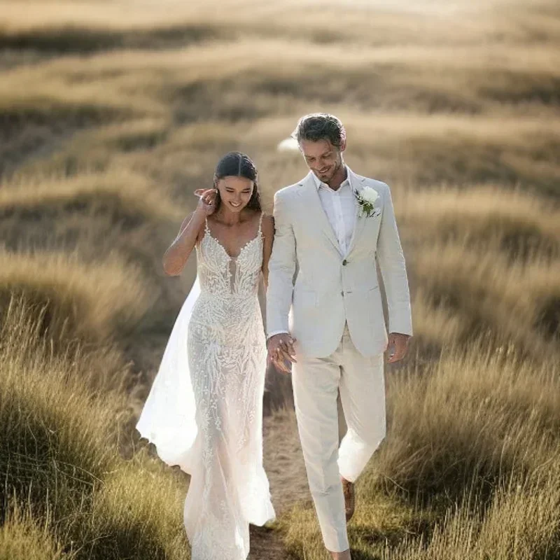 Linen Wedding Tuxedo For Men S - đánh giá và giá Men Formal Wear For Summer