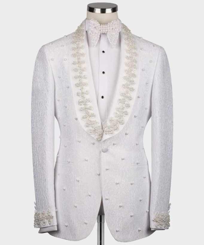 White Wedding Men Suits Fashio - đánh giá và giá Men Formal Wear With Coat