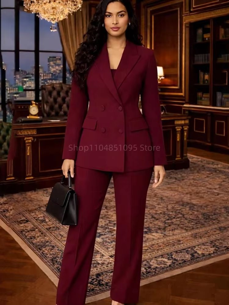 Fashion Chic Burgundy Suits fo - đánh giá và giá Wool Suit Jacket