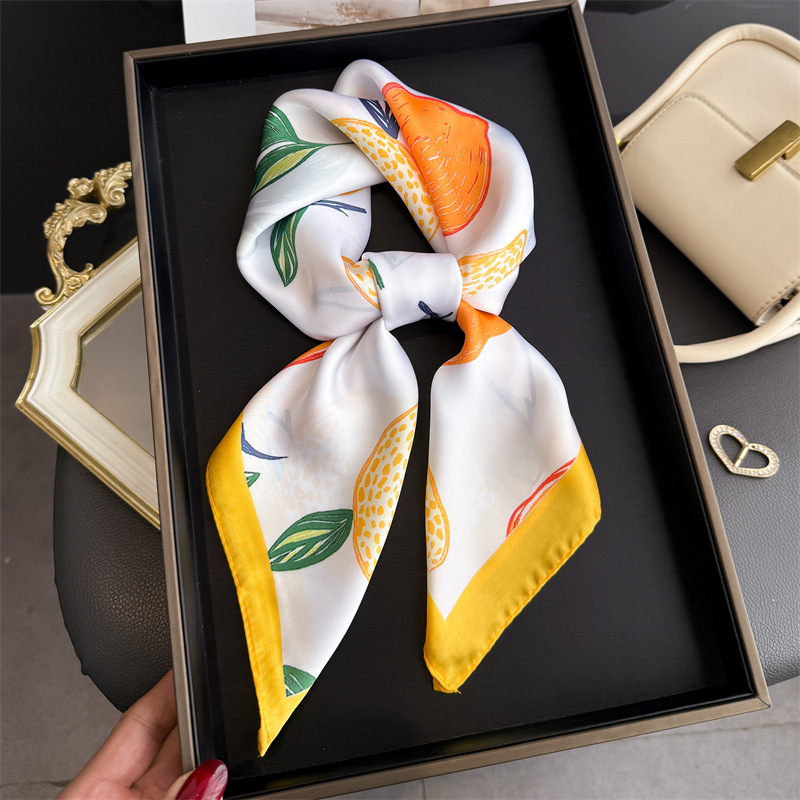 2026 New Fruit Print Silk Squa - đánh giá và giá Silk Tie Woven