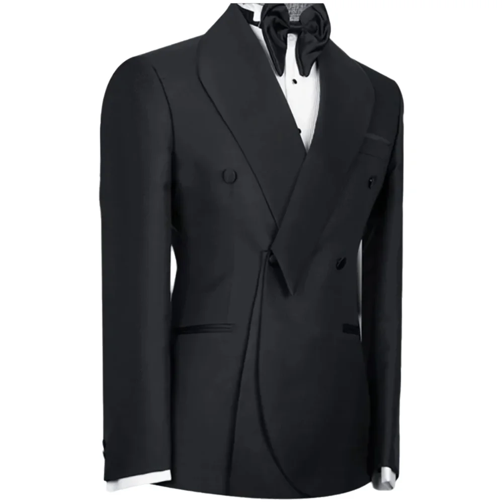 Black Suits For Men Shawl Lape - đánh giá và giá Men Formal Wear Wedding