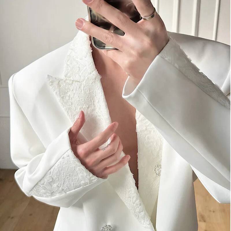 Blazer Luxury Men's Lace Lapel - đánh giá và giá Men'S Gothic Formal Wear
