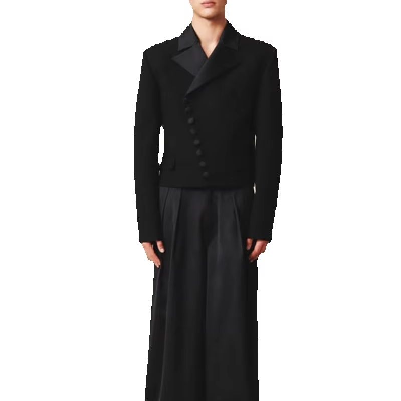Loose Men Suits Pants Set 2 Pc - đánh giá và giá Men Formal Wear With Coat