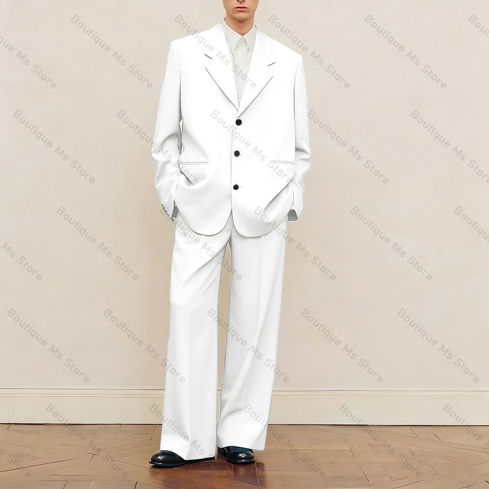 Men's Black Oversized Suit Set - đánh giá và giá Men Formal Wear Wedding