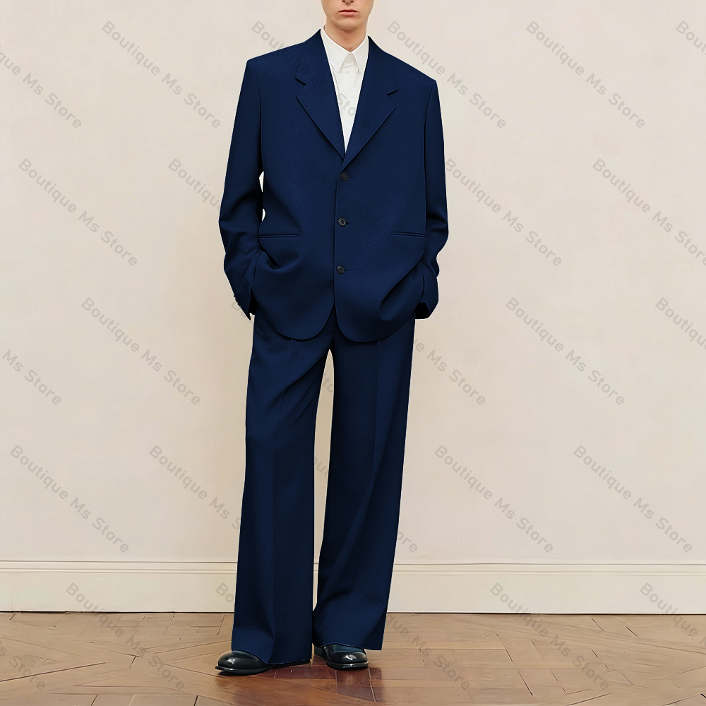 Men's Black Oversized Suit Set - đánh giá và giá Men Formal Wear Wedding