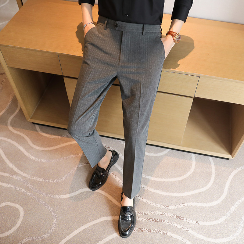 Men's Premium Striped Trousers - đánh giá và giá Men'S Urban Formal Wear