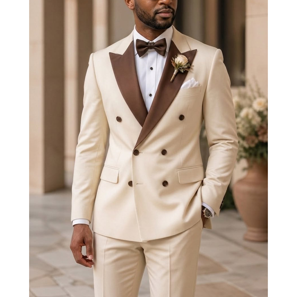 Men Double Breasted Tuxedo Sui - đánh giá và giá Men Formal Wear Outfits