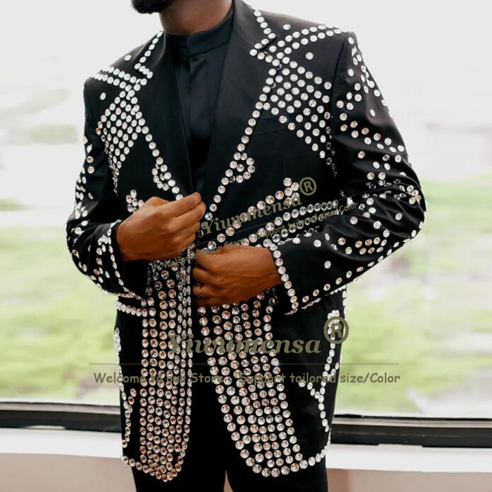 Heavy Beaded Stones Suits Men  - đánh giá và giá Men Formal Wear Wedding